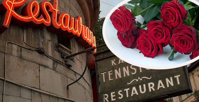 På Tennstopet serveras en trerätters meny till mors ära. Foto: Colourbox/Tennstopet