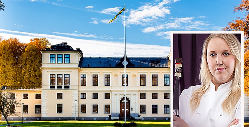 Första månaden på jobbet som restaurangchef har varit intensiv för<br />
Jenny Roshage-Theander. Foto: Rånäs Slott