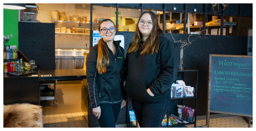 Systrarna Evelina och Wilma Lindbäck. Foto: Magnus Winbjörk 