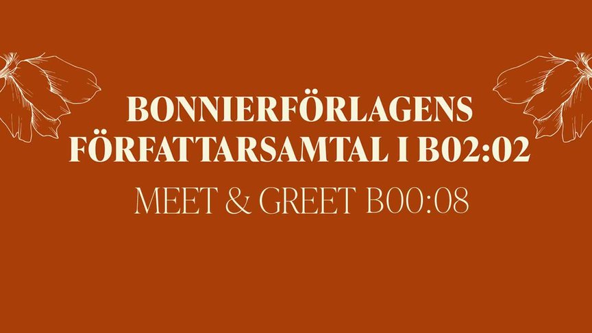 Bokmässan i Göteborg 2026: Bonnierförlagens monterprogram