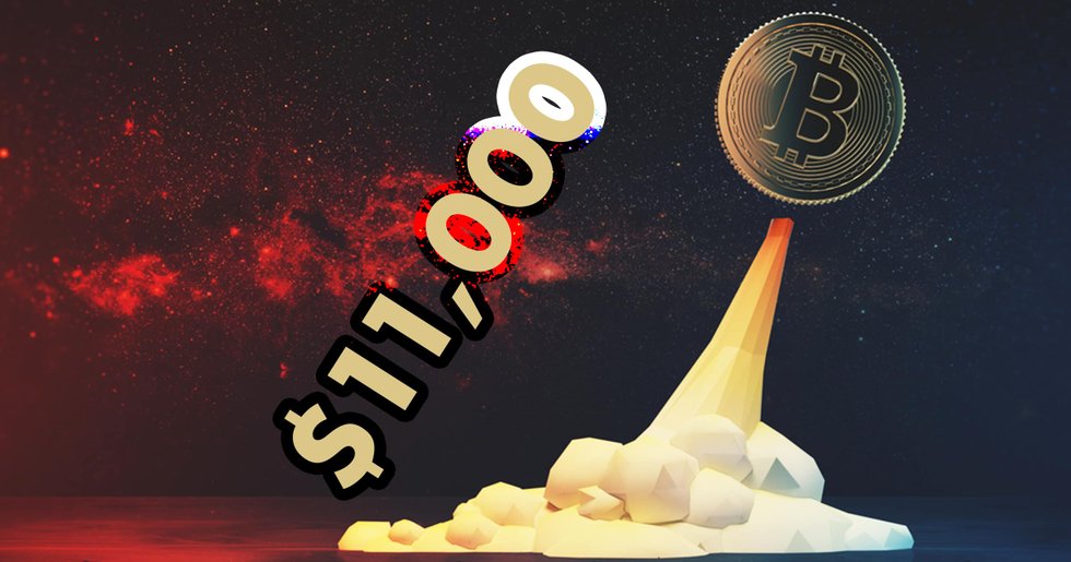Efter turbulenta veckan: Bitcoin rusade över 11 000 dollar