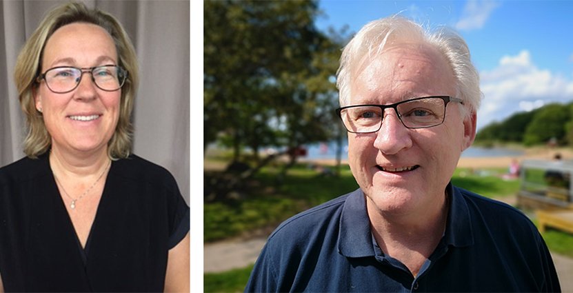 Våra förändrade semestervanor kommer att hålla i sig även efter pandemin, <br />
tror Eva Dahlberg, som driver Grand Hôtel i Mölle, och Thomas Berg, <br />
vd för Dragsö Bad & Camping i Karlskrona.  Foto: Privat