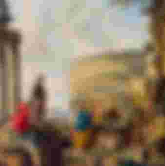 Giovanni Paolo Panini's painting from circa 1730, The Coliseum amongst Roman Ruins.