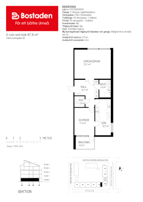 PlanlösningVästra Kyrkogatan 8 E