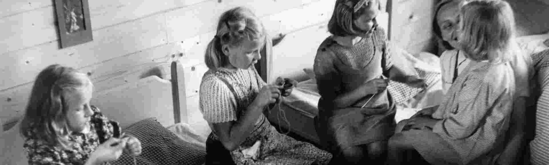 Polish children deported to Germany by the Nazis.