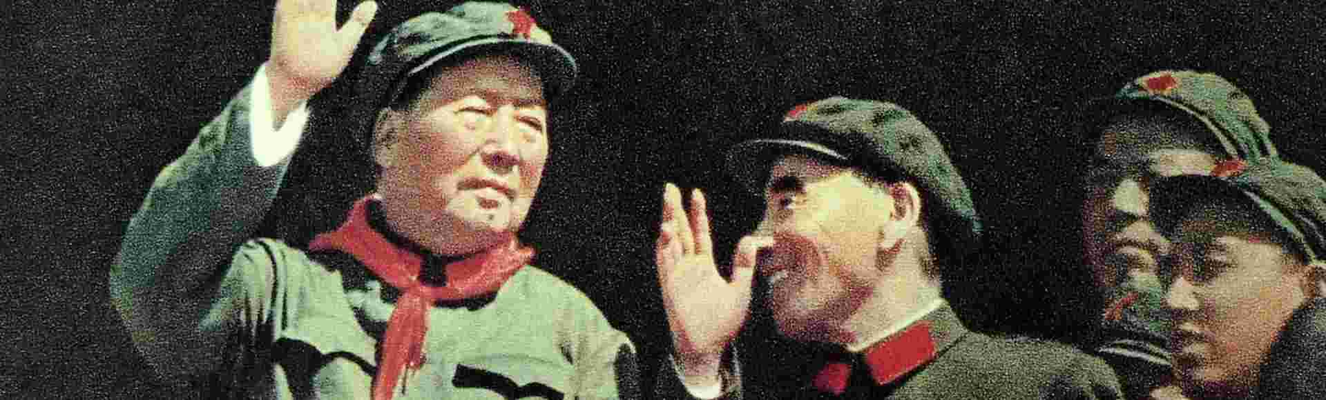 Lin Biao with Mao Zedong in 1966.