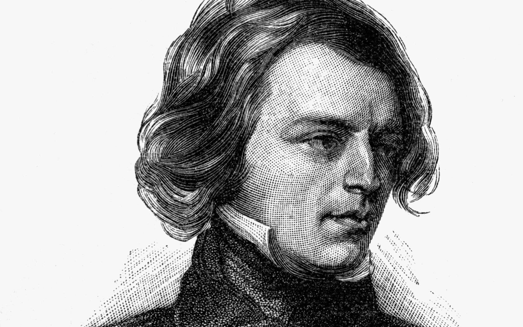 A wood engraving of a youthful Alfred Tennyson.