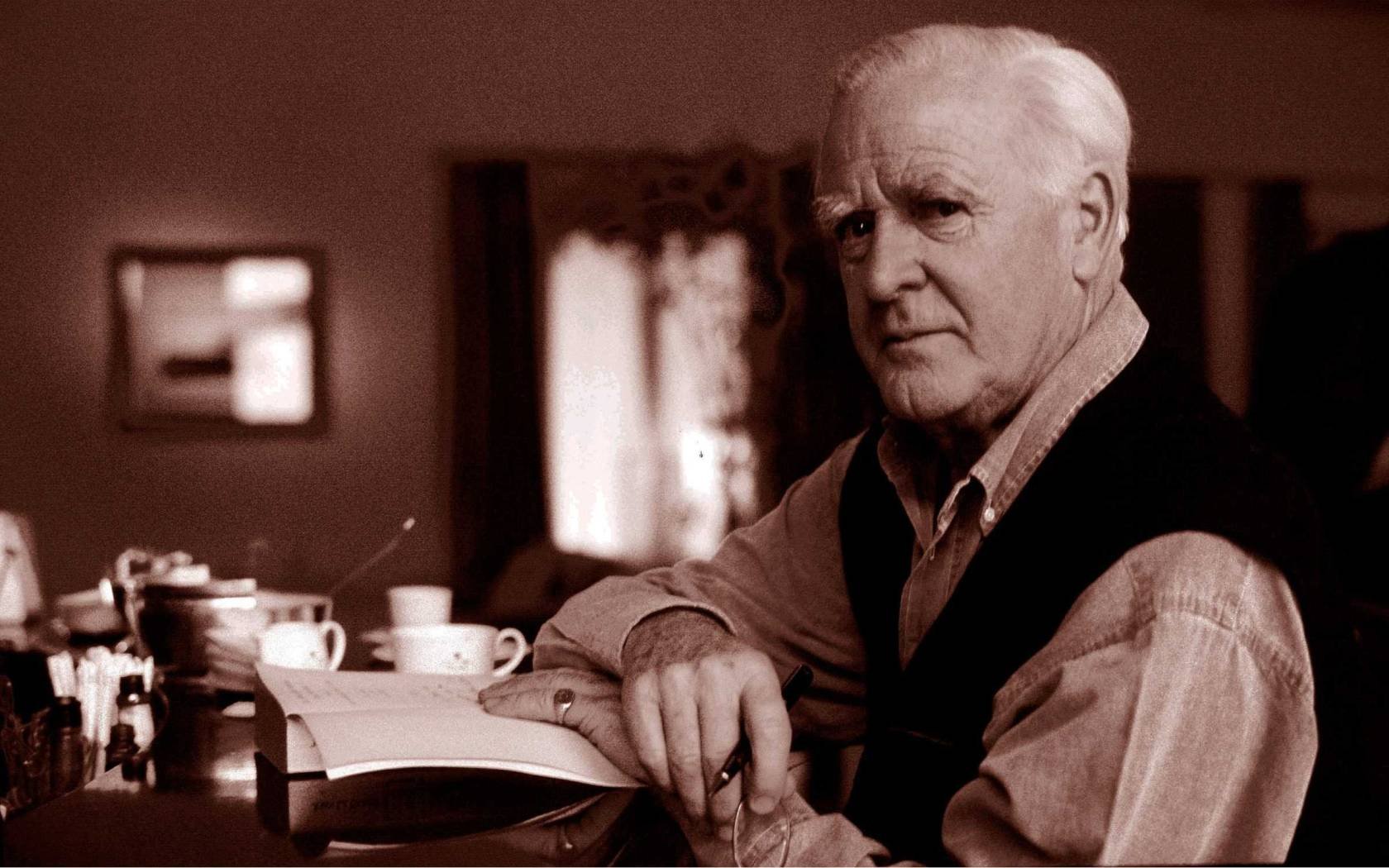 The late John Le Carré on December 12, 2001.