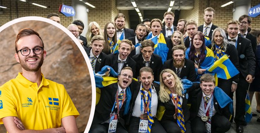 Elias Larsson är den första svenska<br />
 hotellreceptionisten att ta en pallplats vid ett Yrkes-VM. Foto: Pressbilder
