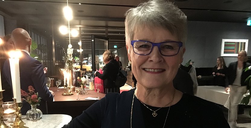 Visitas styrelseordförande Maud Olofsson var på plats för att hylla Eva Östlings insats som vd. 