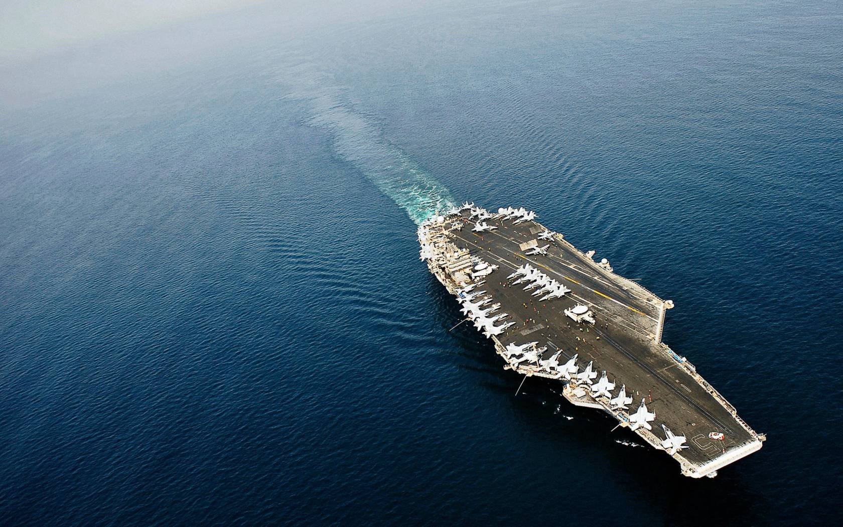 The aircraft carrier USS Harry S Truman.