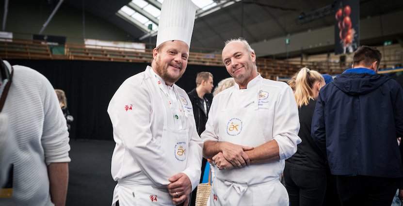 Michael Björklund (Årets Kock 2000) och Roland Persson (Årets Kock 1990)  Foto: Carla Lomakka