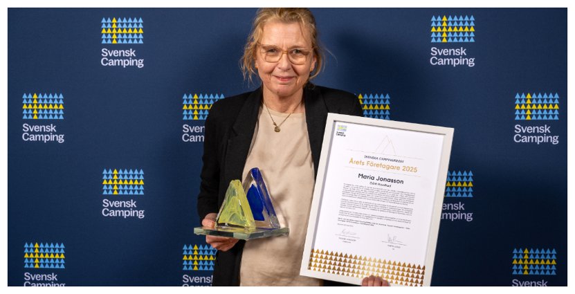 Maria Jonasson, vd för Gålö havsbad, har tilldelats Svenska Campingprisets utmärkelse Årets företagare. 