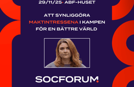 SocForum: Att synliggöra maktintressena i kampen för en bättre värld 