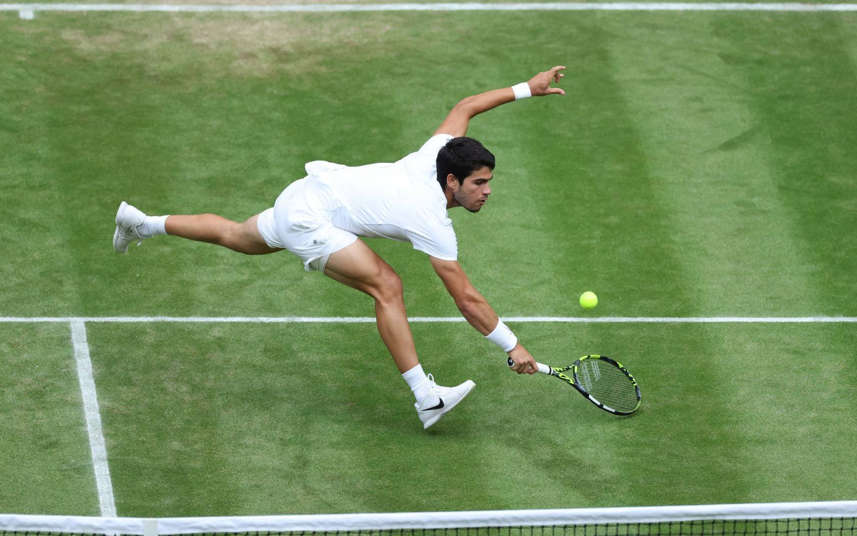 Carlos Alcaraz during the 2023 Wimbledon Championships.