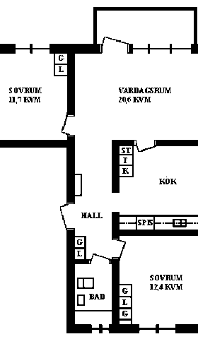 PlanlösningNils Jansvägen 14 A
