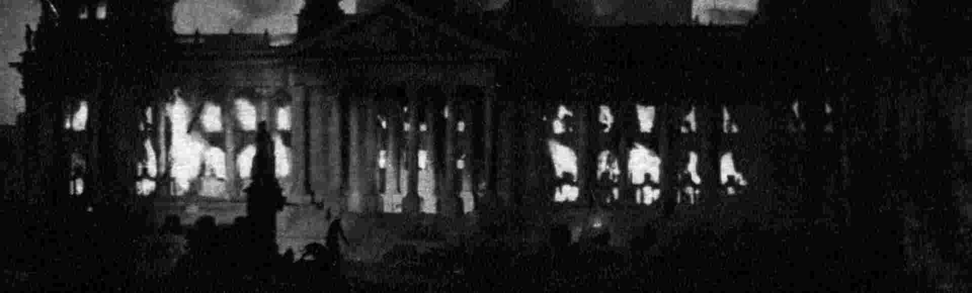 The Reichstag fire, 1933.