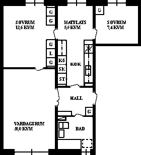 PlanlösningStipendiegränd 6 A