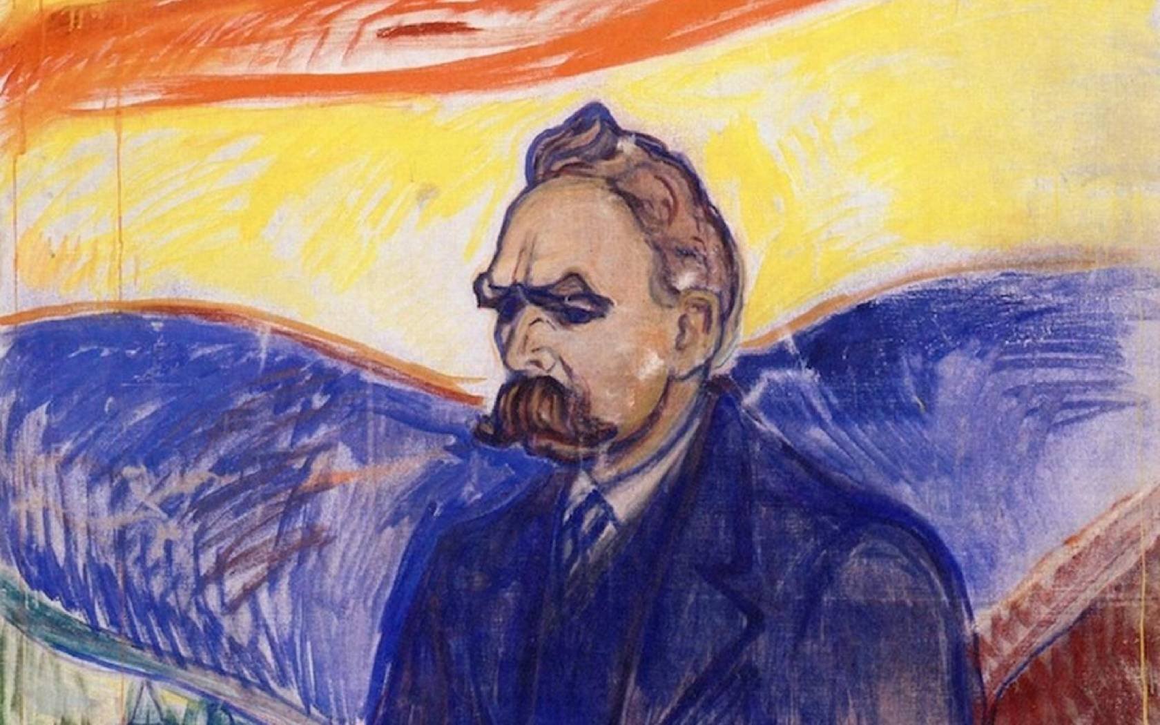 Edvard Munch's painting of Friedrich Nietzsche.