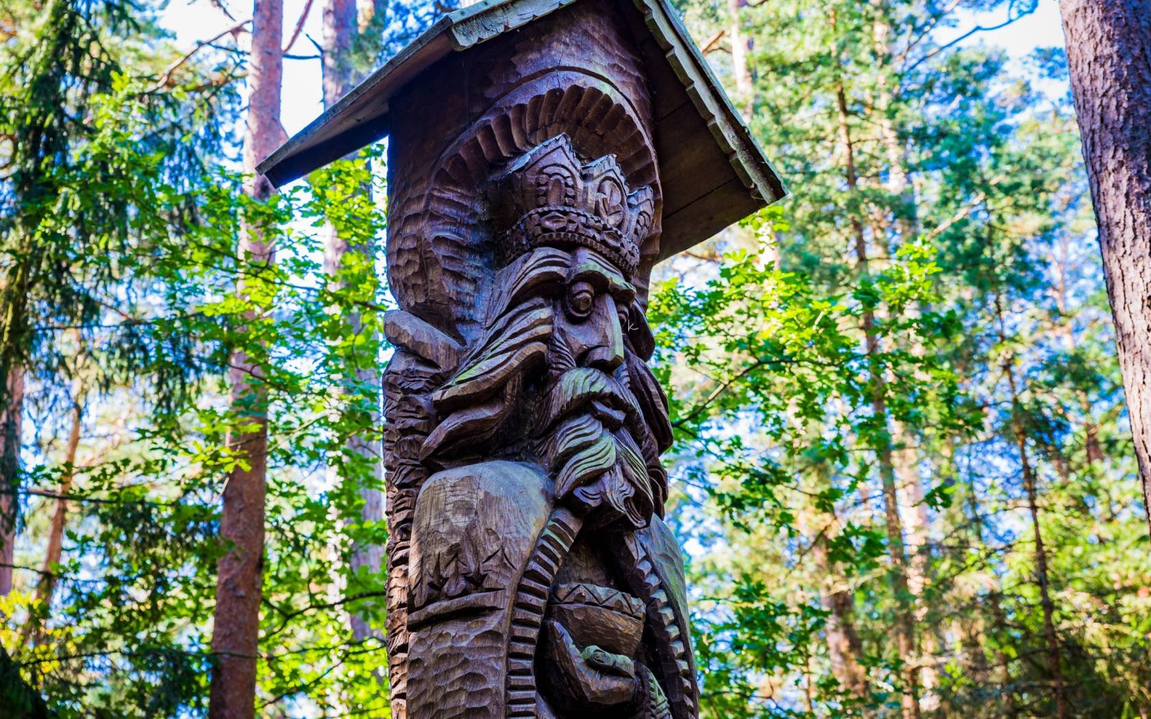 A sculpture at the Hill of Witches, Lithuania.