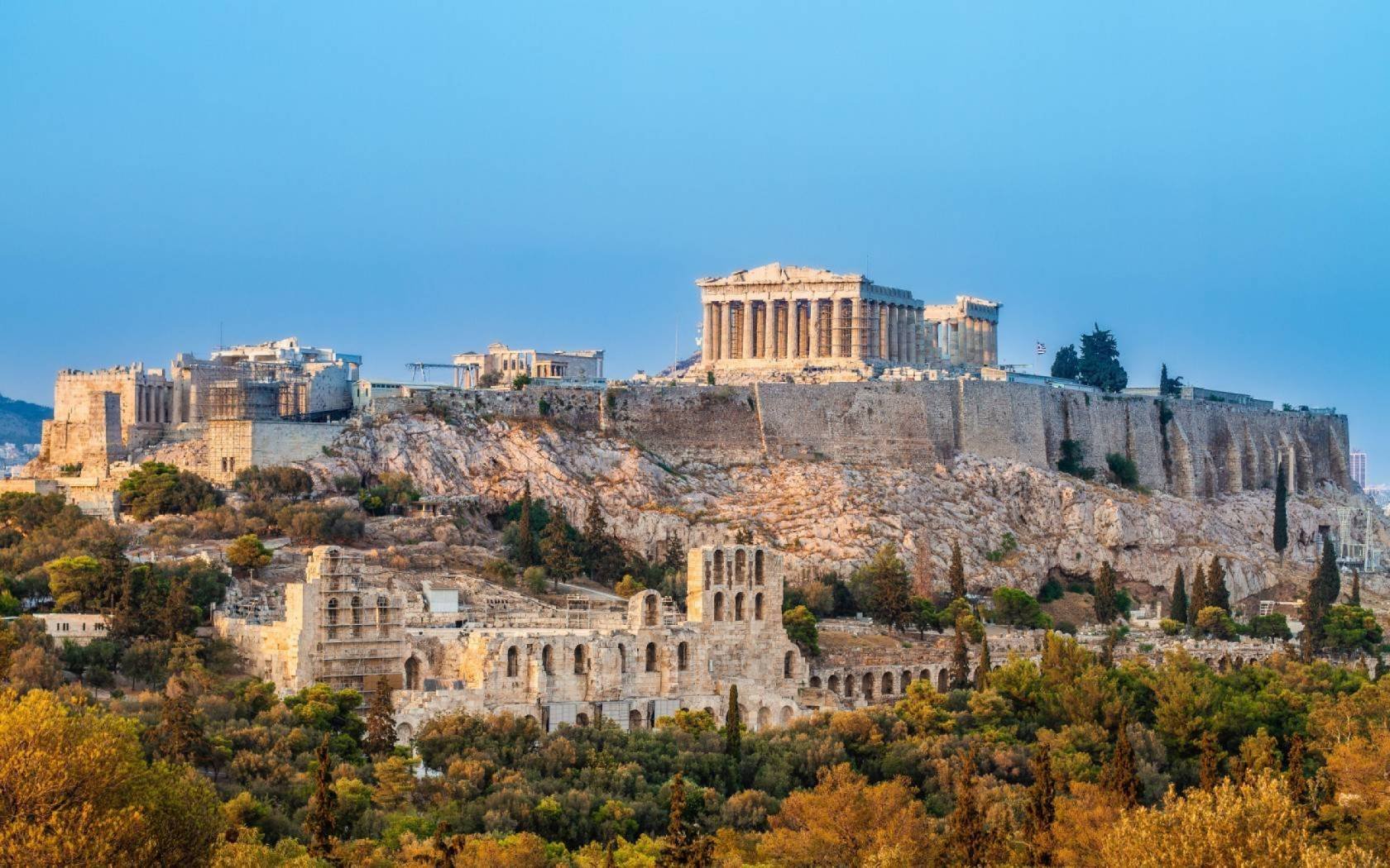 The Parthenon, Athens, Greece.