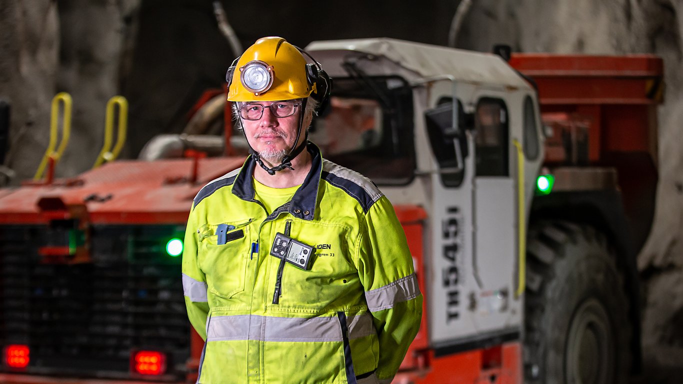 <p>Urban Forsgren, Machine Operator at Renström mine.</p>
