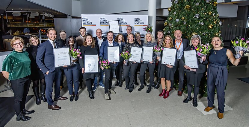 Glada vinnare av SSQ Service Award 2019. Foto: @kgzagency