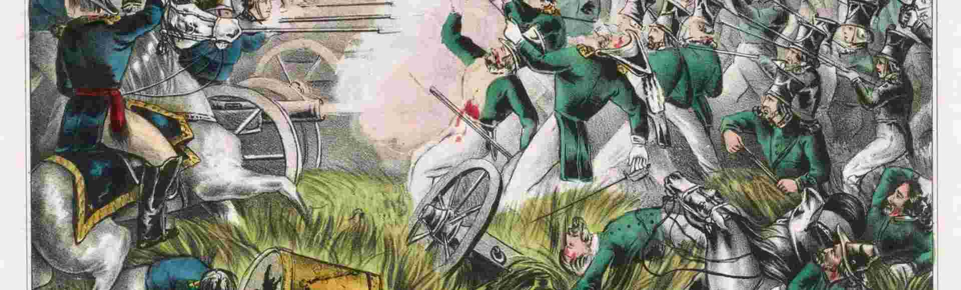 The armies of the United States and the Republic of Mexico at the Battle of Buena Vista, 22-23 February 1847.