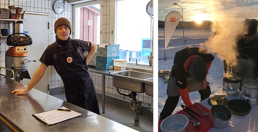 Viktor Larsson, kökschef på Tärnaby Fjällhotell, ser fram emot <br />
årets tävling.  Foto: Tärnaby Fjällhotell/Lars Nyquist