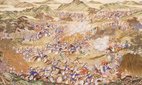 A scene of the Chinese campaign against rebels in East Turkestan, 1828.