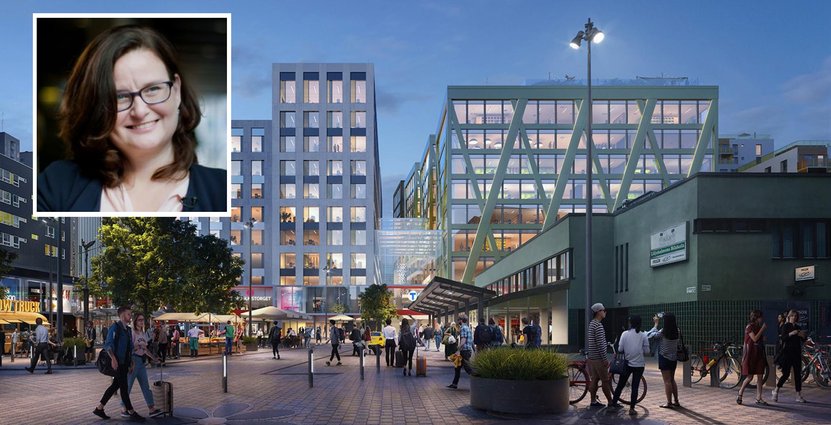 Veronica Palmgren är stadsutvecklingsdirektör på Citycon, företaget som driver projektet Re: Liljeholmen tillsammans med Stockholms stad. 
