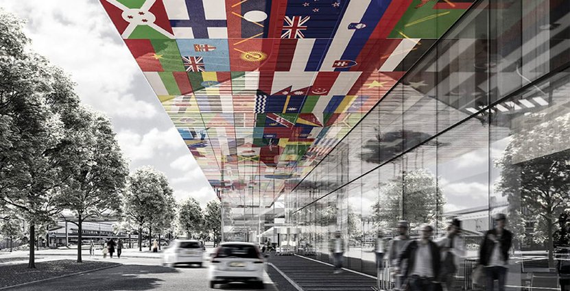 Vid årsskiftet 2019, 2020 väntas Landvetters nya hotell ”Flag hotel” slå upp portarna. 