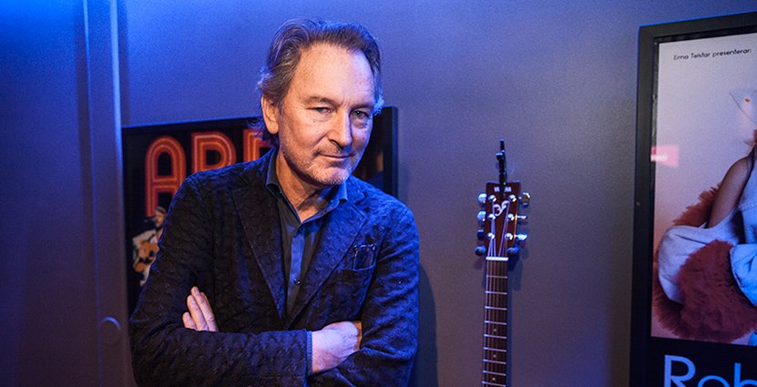 Slottsägare och artist. Tomas Ledin invigde sin musiklounge på Hesselby slott. 
