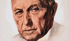 Election poster for Konrad Adenauer in 1957.
