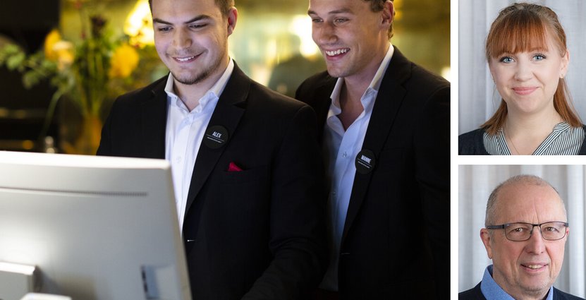 Johanna Schub och Heinz Glöcker projektleder Visitas arbete med kvalitetssäkring av branschutbildningarna. Foto: Visita
