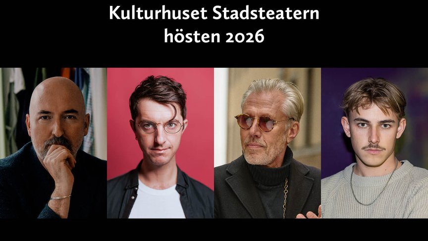Starka författarröster i höstens program på Kulturhuset Stadsteatern