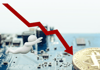 Bitcoins prisnedgång: Minskade inkomster för miners