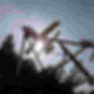 Mock Houthi-made drones and missiles are set up in a city square in Yemen.