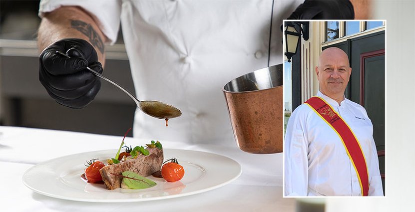 Dragan Unic är kock och kökschef på Stufvenäs Gästgifveri. Foto: Stufvenäs Gästgifveri