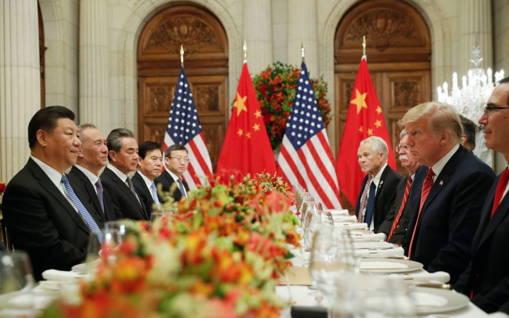 Xi Jinping and Donald Trump at the G20 summit in 2018.