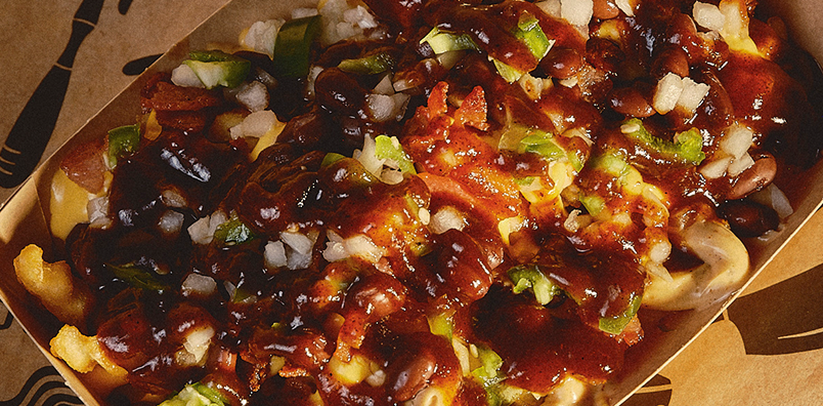 Bacon n’ Beans Topped Fries