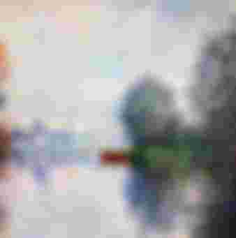 Autumn on the Seine by Claude Monet (1840-1926).