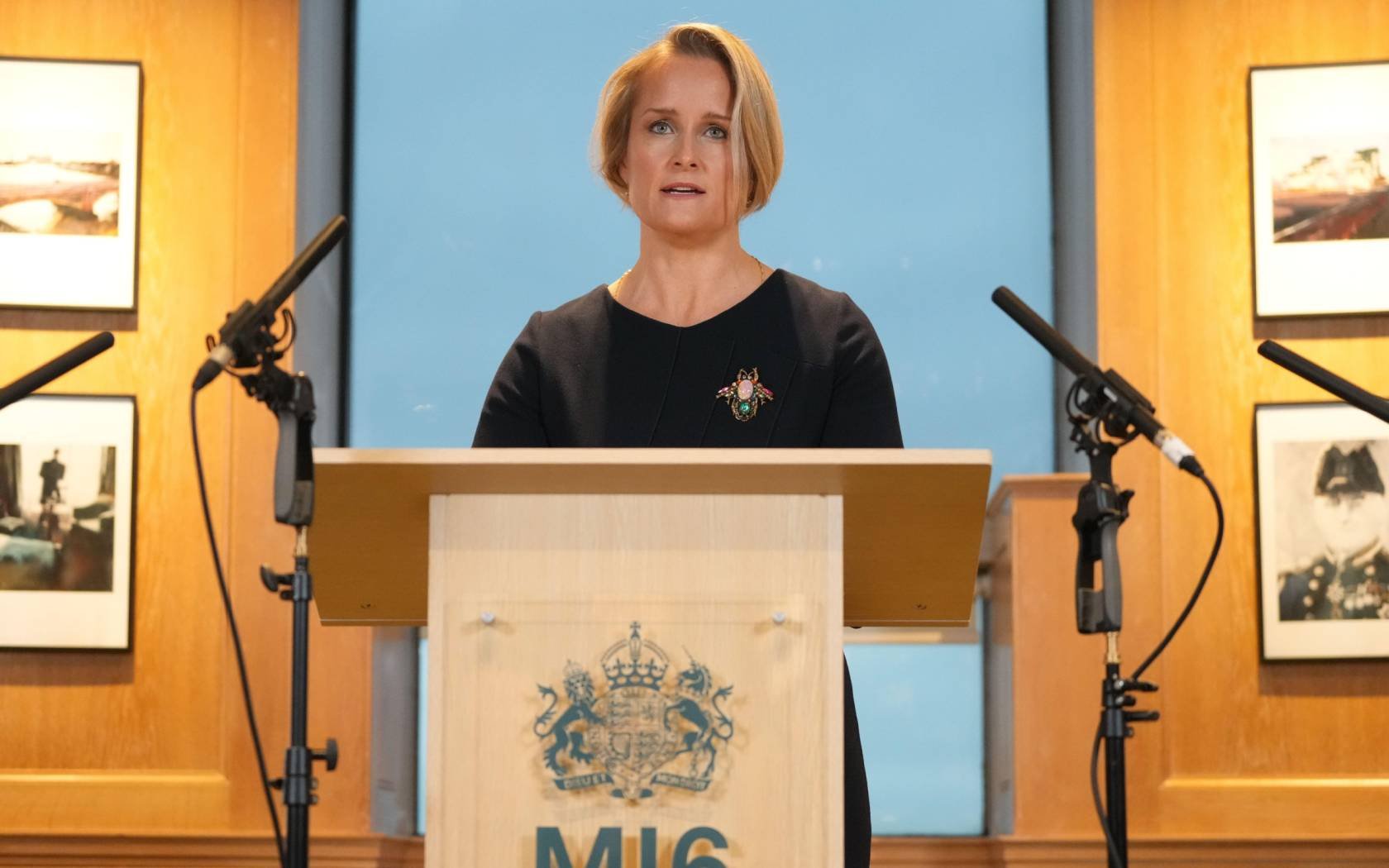 The new head of Britain's MI6 Blaise Metreweli makes her first public speech.