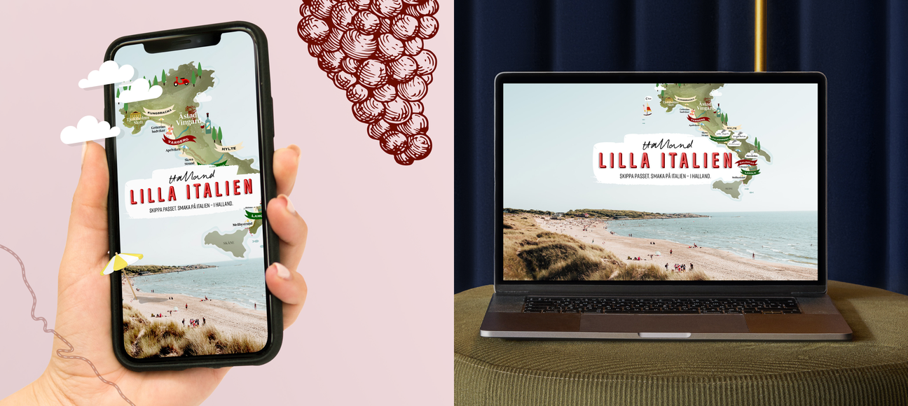 Kampanjen Lilla Italien för Visit Halland.