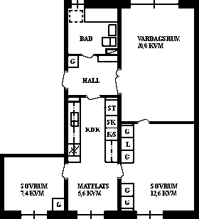 PlanlösningStipendiegränd 14 A