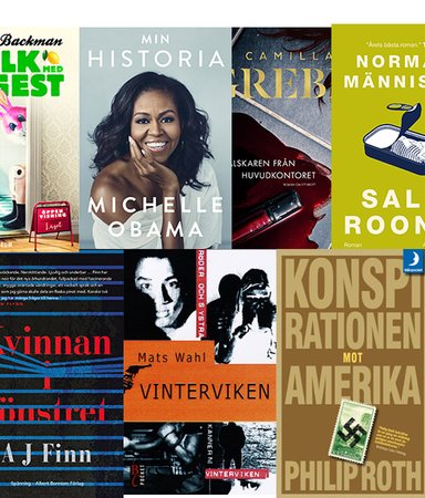 Här är böckerna som tagit sig till rutan och duken