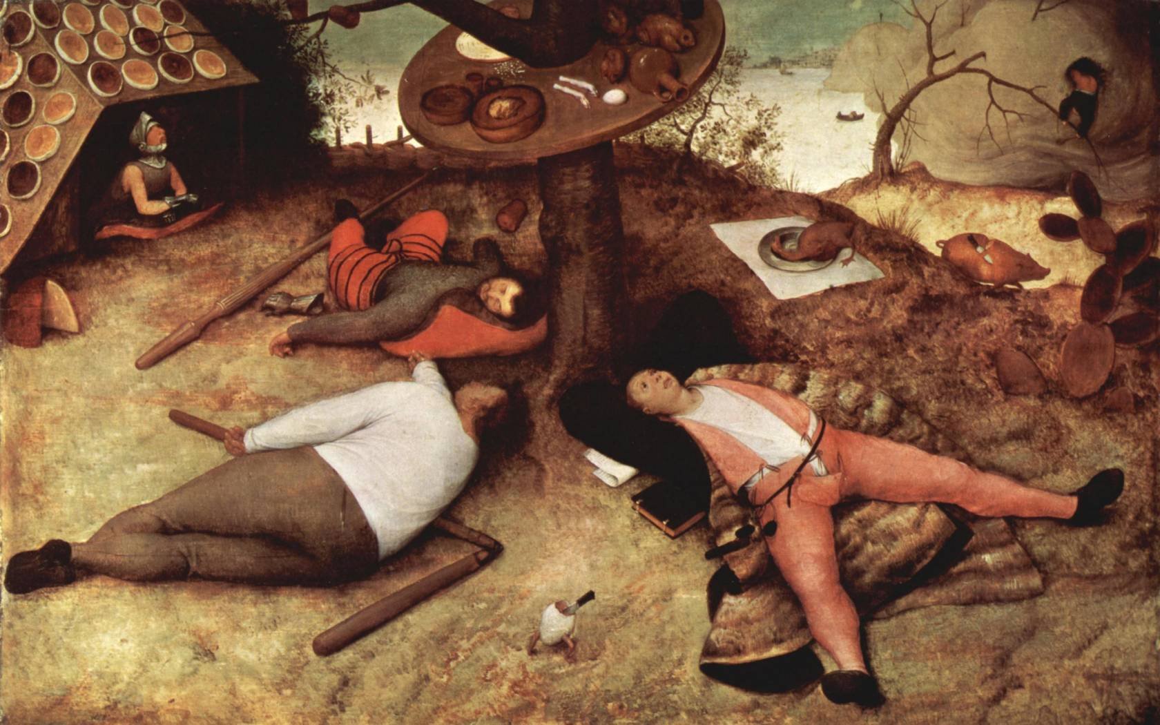 Pieter Brueghel's 'The Land of Cockaigne'.