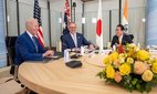 President Joe Biden, Australian Prime Minister Anthony Albanese, Japanese Prime Minister Fumio Kishida at a meeting of the G7 in Japan.
