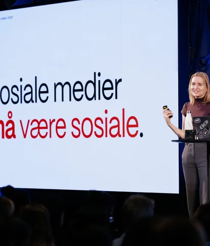 Lene Myrum Haugen på scenen