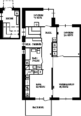 PlanlösningÖstra Strandgatan 38 A